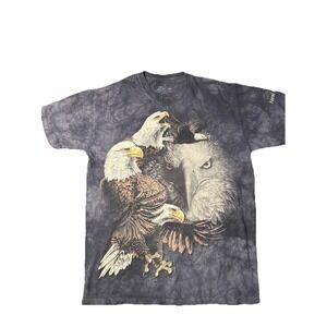 Y2K 🦅 The Mountain Eagle & Wolf  T-Shirt Men's LG USA Made Gray  Find 10 Eagles